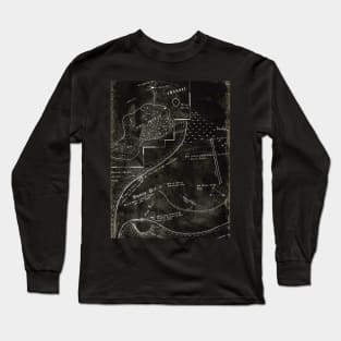 Oak Island Treasure Map Long Sleeve T-Shirt